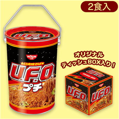 日清UFO BIG缶(ﾃｨｯｼｭBOX付)【賞味期限2023/01/07】　81-5