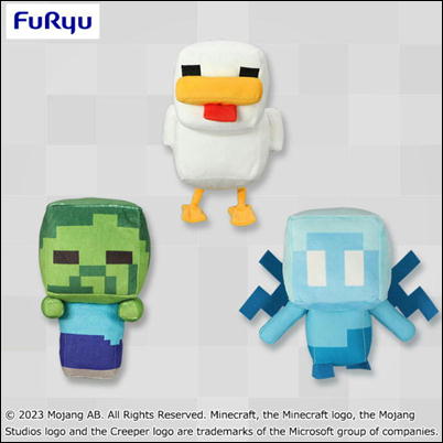 【春の早得キャンペーン】【ニワトリ】マインクラフトぬいぐるみ～こどもゾンビ・ニワトリ・アレイ～80-2(23/03/28)