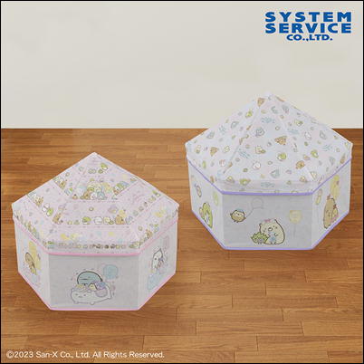 ＜Price Down＞【ピンク】たぴおかパーク サーカステント型収納BOX 57-3(23/01/18)