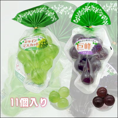 ∞＜Price Down＞【落下景品獲得】巨峰・マスカット風船ゼリー各11個入り【賞味期限23/06/22】Ⓣ(23/05/18)