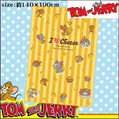 トムとジェリー　プレミアムマイヤー毛布