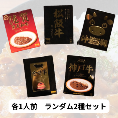 【ランダム２種】ビーフカレー【賞味期限最短：2024/12/27】　※何が届くかお楽しみ♪