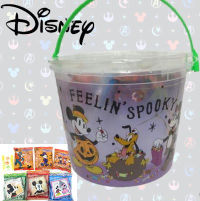 【Purple】 ディズニーキャラクター ハロウィン コンフェクショナリーバケツ【賞味期限:2023/12/31】