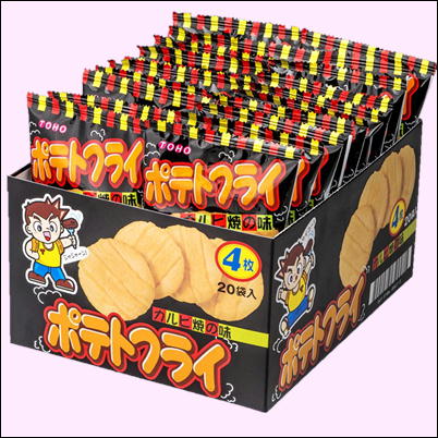 ＜1BOX(20枚入)＞ポテトフライ～カルビ焼きの味～【賞味期限:2024/03/12】🄬