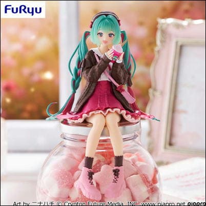 Hatsune Miku Noodle Stopper Figure-Autumn Date Pink ver.-