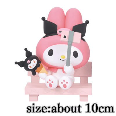 サンリオ パンダ ハローキティ キラもこリボンBIGクッション 虚しく