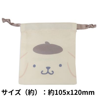 ★Tickets OK★ [Pom Pom Purin] Sanrio Characters Petit Drawstring Bag