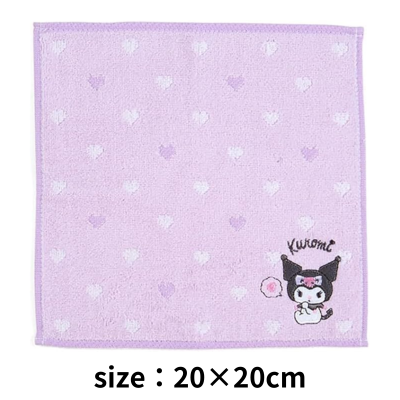 ◇Kuromi] Sanrio Petit Towel *Shipments cannot be shipped at a later date or time.