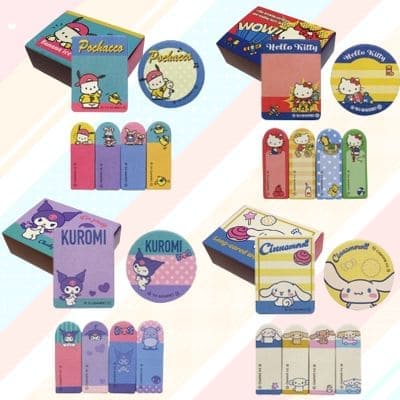 Sanrio Characters Matchbox Style Sticky Notes (Vintage Retro)