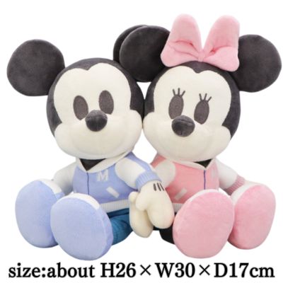 Mickey & Minnie Chomosha DecoColle Pair of Plush Toys