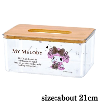 [My Melody] My Melody♡Kuromi Midnight MeloKuro Clear Tissue Case