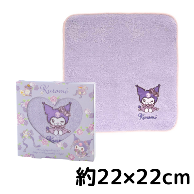 [Kuromi] Sanrio towel handkerchief (packaged)