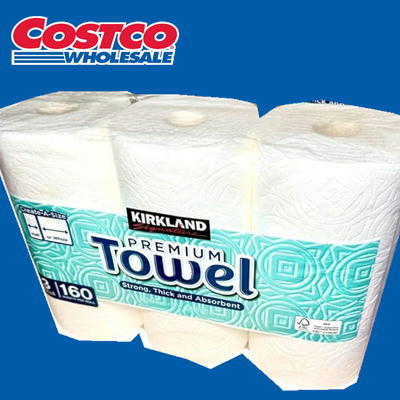 <1 set (3 rolls)> KIRKLAND Paper Towels
