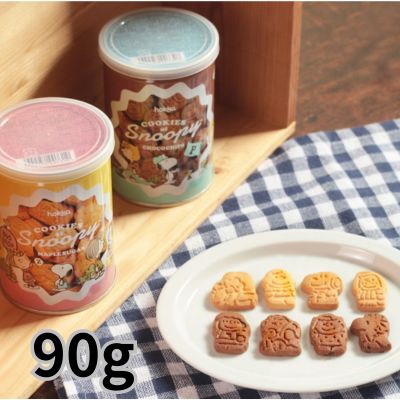 ■Snoopy round can (chocolate/maple) [Best before date: 2026/04]