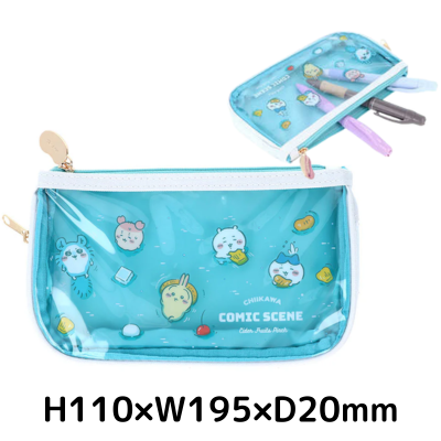 Chiikawa Pencil Case Clear Flat (Fruit Punch)