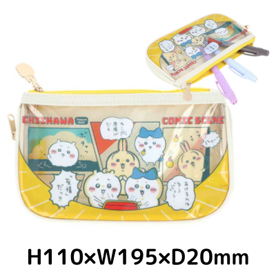 Chiikawa Clear Flat Pencil Case (Treasure)