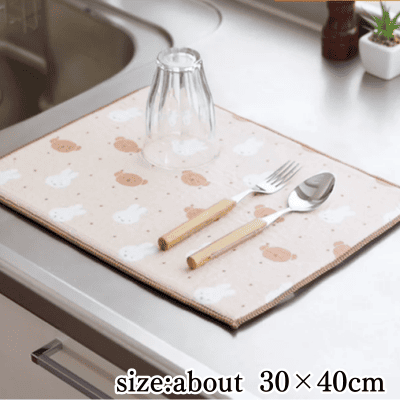 Miffy Water Absorbent Draining Mat - Miffy and Boris