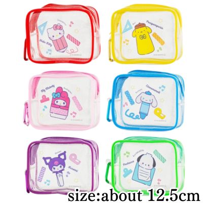 ■Sanrio Characters Cute Stationery Clear Pouch