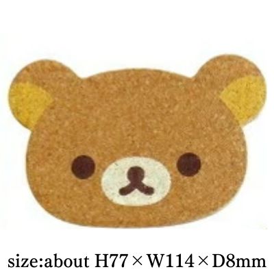 Rilakkuma Cork Die-Cut Coaster (Face A)
