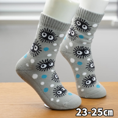 Kurosuke My Neighbor Totoro Warm Room Socks, Sizes 23-25cm