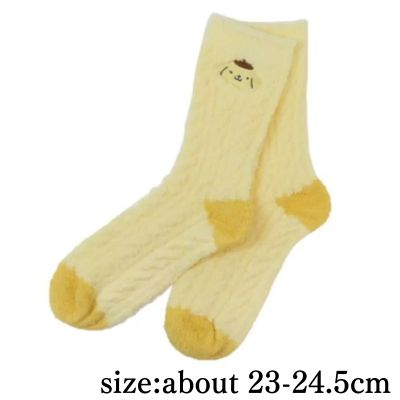 [Pom Pom Purin] Knitted Boa Socks