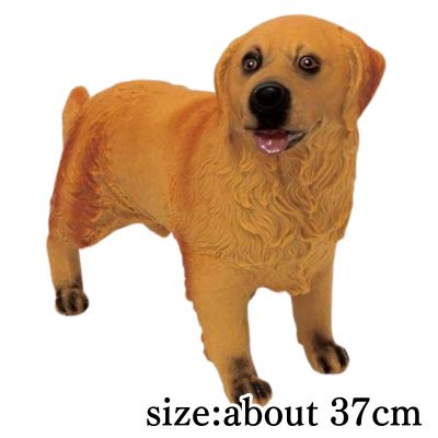 [Dark Gold] Realistic Animal Figure Golden Retriever