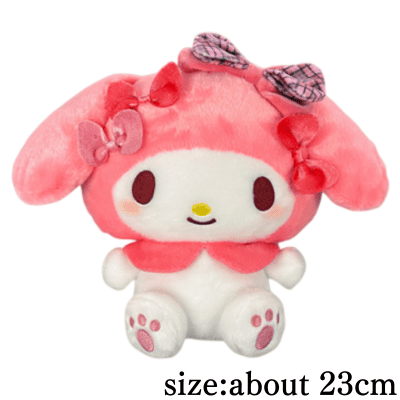 [My Melody]My Melody Kuromi Ribbon-filled Big Plush Toy