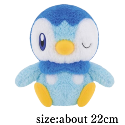 [Piplup] Pokémon Fluffy Warm and Comforting Plush Toys - Piplup and Oshawott
