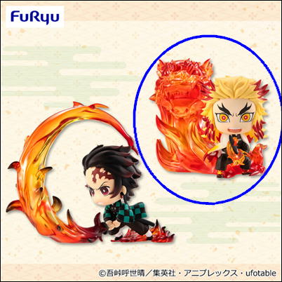 [Kyojuro Rengoku] Demon Slayer: Kimetsu no Yaiba Mini Figures - Tanjiro Kamado and Kyojuro Rengoku