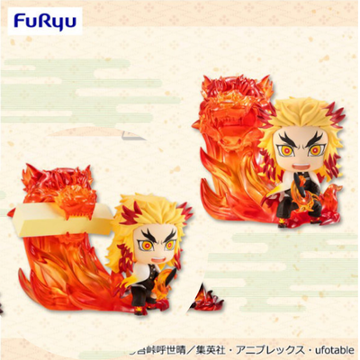 [Kyojuro Rengoku] Demon Slayer: Kimetsu no Yaiba Mini Figures - Tanjiro Kamado and Kyojuro Rengoku