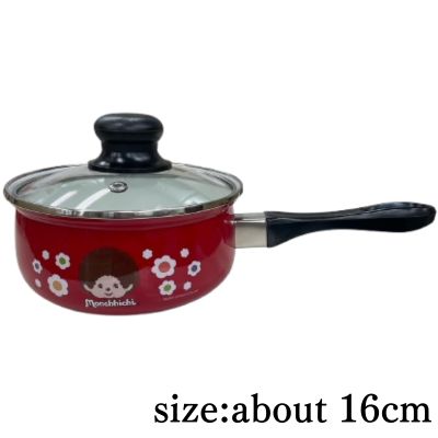 [Red] Monchhichi Enamel Saucepan with Lid