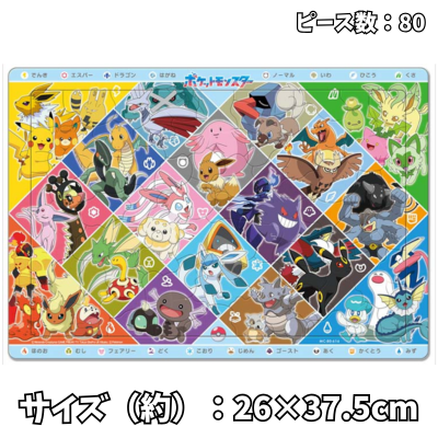 Pokemon Puzzle Can you guess the type? 80 pages