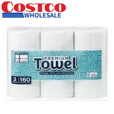 <1 set (3 rolls)> KIRKLAND Paper Towels