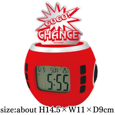 [Red] Juggler Sound Flash Acrylic Clock