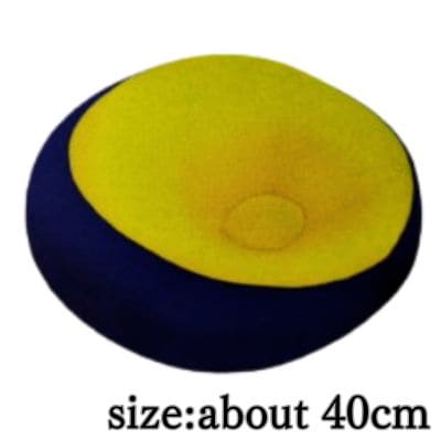 [Blue/Yellow] KELLY Round Cushion 6