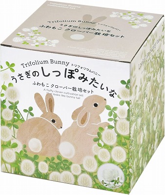 Fluffy clover cultivation set that resembles a rabbit's tail