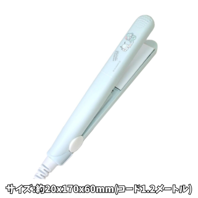 [Get by charging] [Pochacco & Hangyodon] Sanrio compact hair iron with pouch