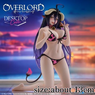 ■Overlord Desktop Cute Figure Albedo ~Cow Print Swimsuit Ver.~ Renewal *Box Damaged