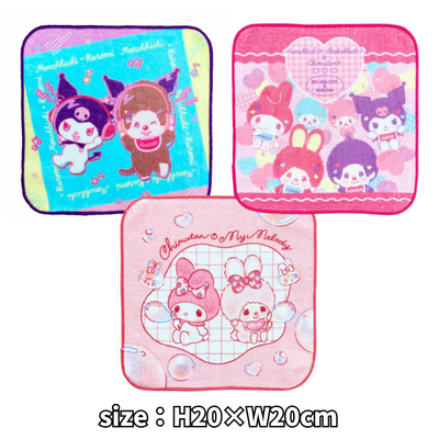 Monchhichi x Sanrio Characters Mini Towel