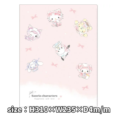 [White Cat Baby] Sanrio A4 Clear File 10 Pockets