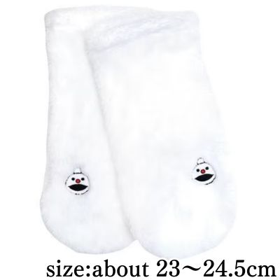 [White: Non-Non-Up] Puppet Sunsun Non-Slip Boa Loom Socks
