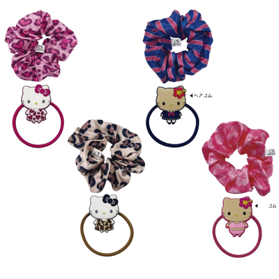 ■Sanrio Characters Hello Kitty Scrunchie Rubber Set