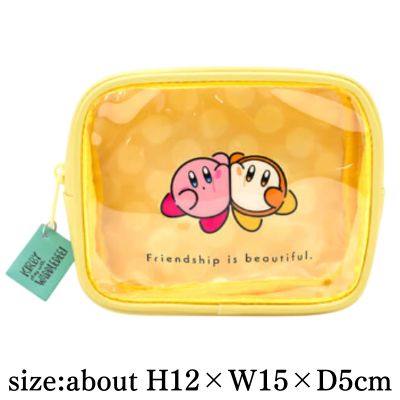 【Yellow】Kirby play with Waddle Dee front clear pouch