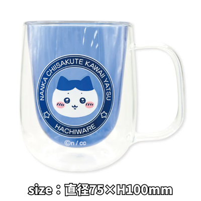 [Hachiware] Chiikawa Double Wall Glass
