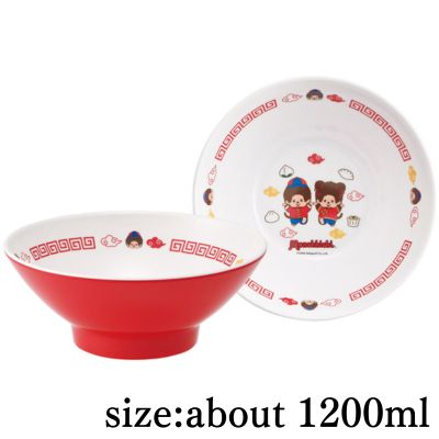 Monchhichi melamine ramen bowl