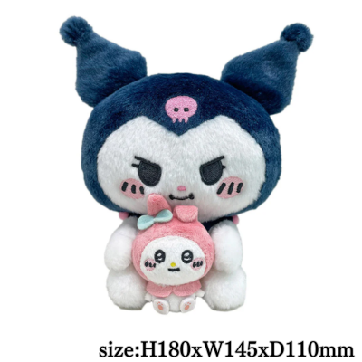 [Kuromi] Nagano x Sanrio Characters Pair Plush Toys