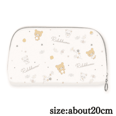 [D: Flyer pattern] Rilakkuma Pajama Party Clear Multi Pouch