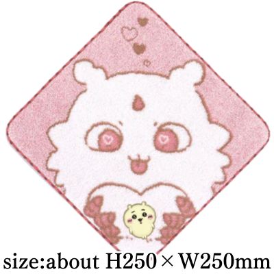 [Pink] Chiikawa towel handkerchief (it's all stuck together)