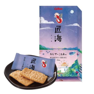 Calbee Kappa Ebisen Takumi with Seaweed Salt and Sesame Oil, 13 pieces [Best before: 2026/05/22]