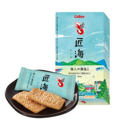 Calbee Kappa Ebisen, Takumi, Mariner's Seaweed Salt Flavor, 16 pieces [Best before: May 12, 2026]